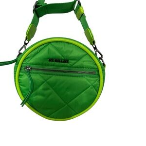 MZ Wallace Green Quilted Circle crossbody